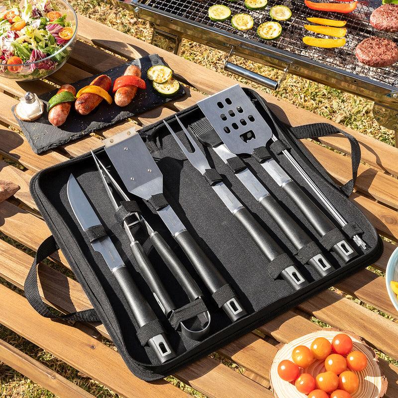 innovagoods Kit de Utensilios para Barbacoa con Maletín BBSet InnovaGoods 12 Piezas