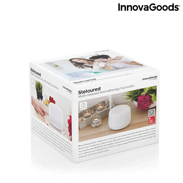 innovagoods Humidificador Difusor de Aromas con LED Multicolor Steloured InnovaGoods Limitado a 3 días