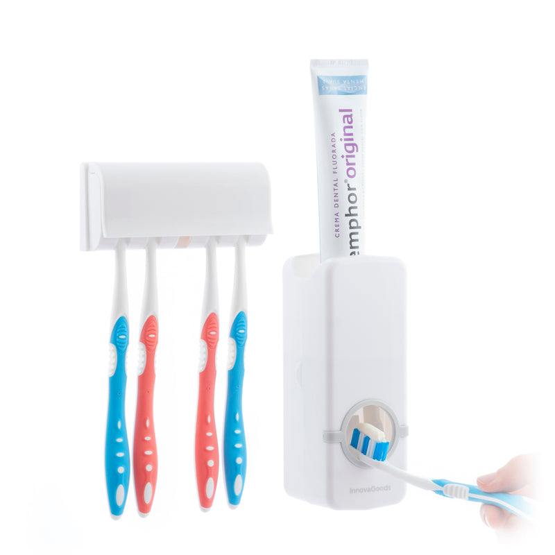 innovagoods Dispensador de Pasta Dental con Soporte para Cepillos Diseeth InnovaGoods Precios de Black Friday