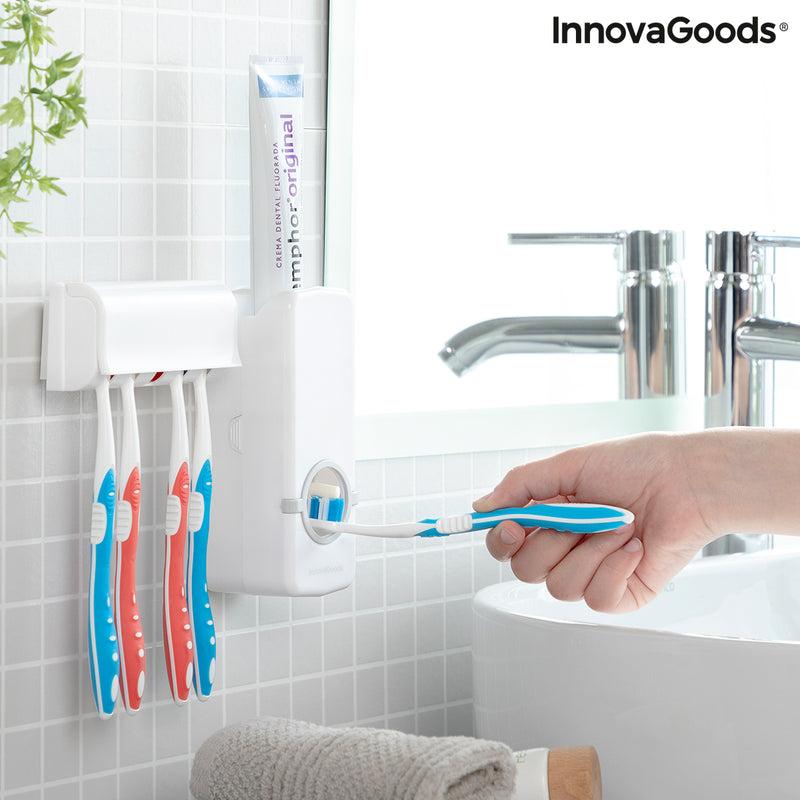 innovagoods Dispensador de Pasta Dental con Soporte para Cepillos Diseeth InnovaGoods Precios de Black Friday
