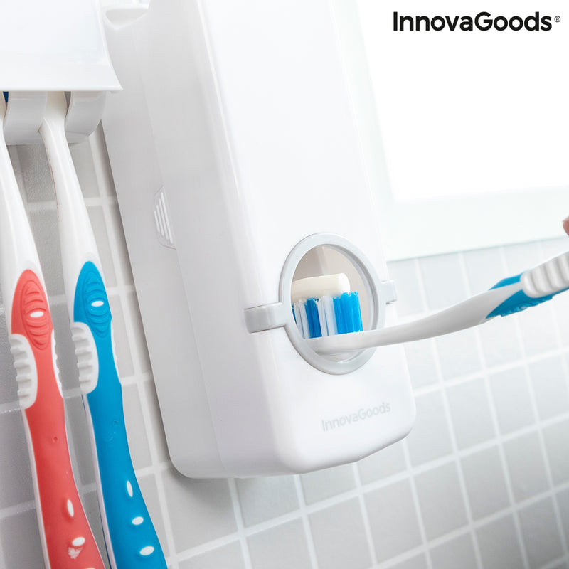 innovagoods Dispensador de Pasta Dental con Soporte para Cepillos Diseeth InnovaGoods Precios de Black Friday