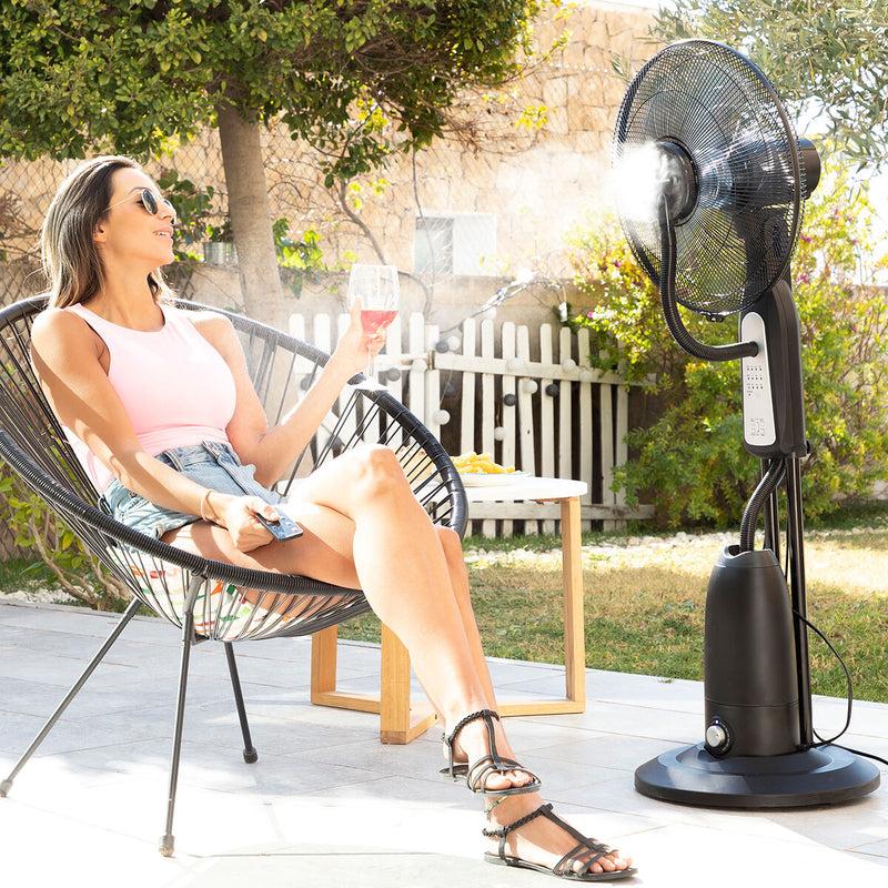 innovagoods Ventilador Nebulizador de Pie con Mando a Distancia Mistinn InnovaGoods