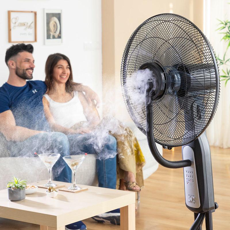 innovagoods Ventilador Nebulizador de Pie con Mando a Distancia Mistinn InnovaGoods 2025