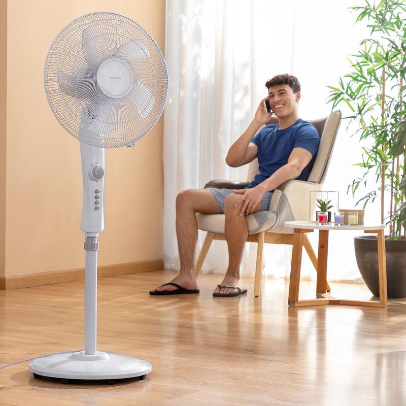 innovagoods Ventilador de Pie InnovaGoods Freshinn Blanco 45 W