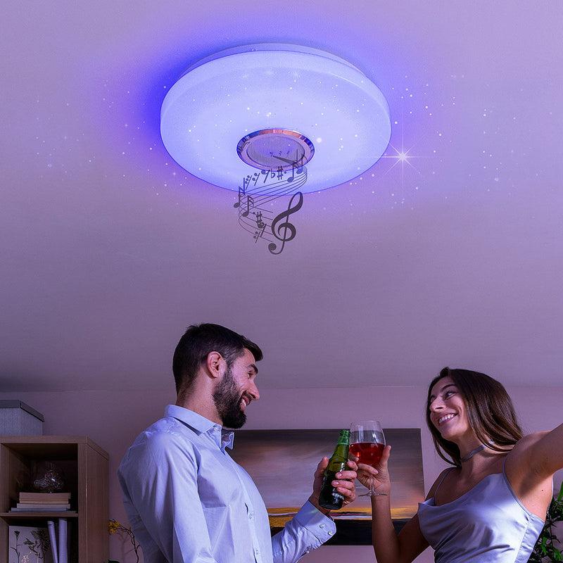 innovagoods Lámpara LED de Techo con Altavoz Lumavox InnovaGoods