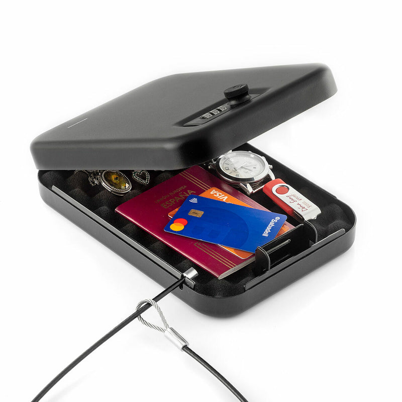 innovagoods Caja Fuerte Portátil con Cable de Seguridad Prisaven InnovaGoods