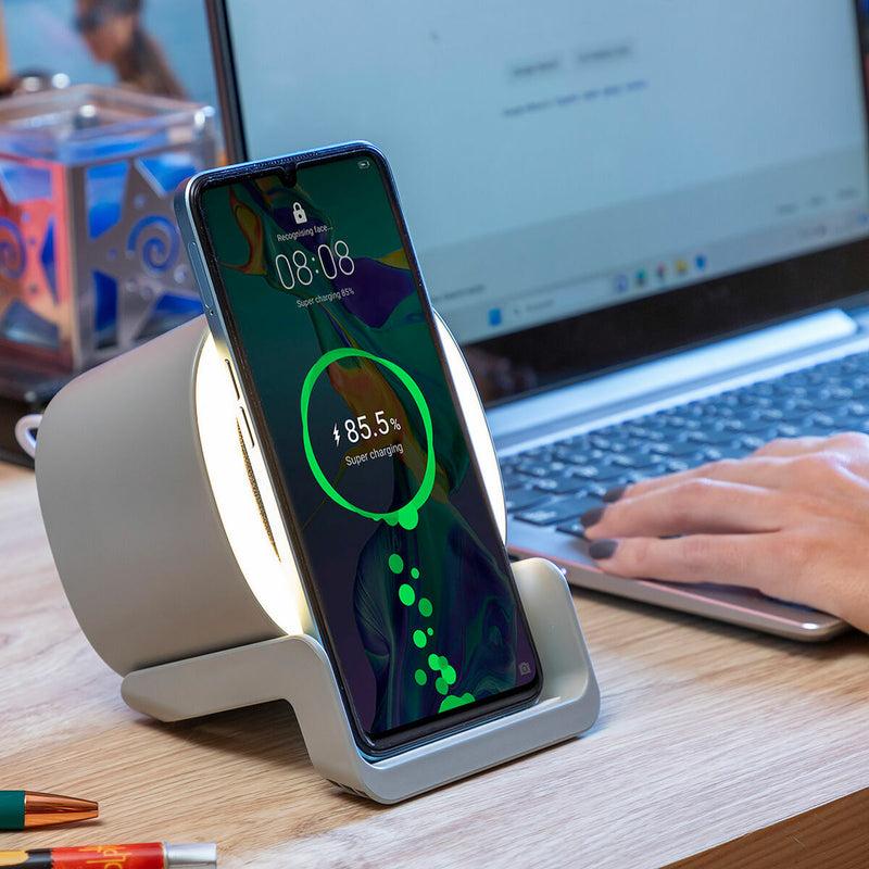 innovagoods Altavoz Cargador Inalámbrico con LED Souwis InnovaGoods Mejor oferta