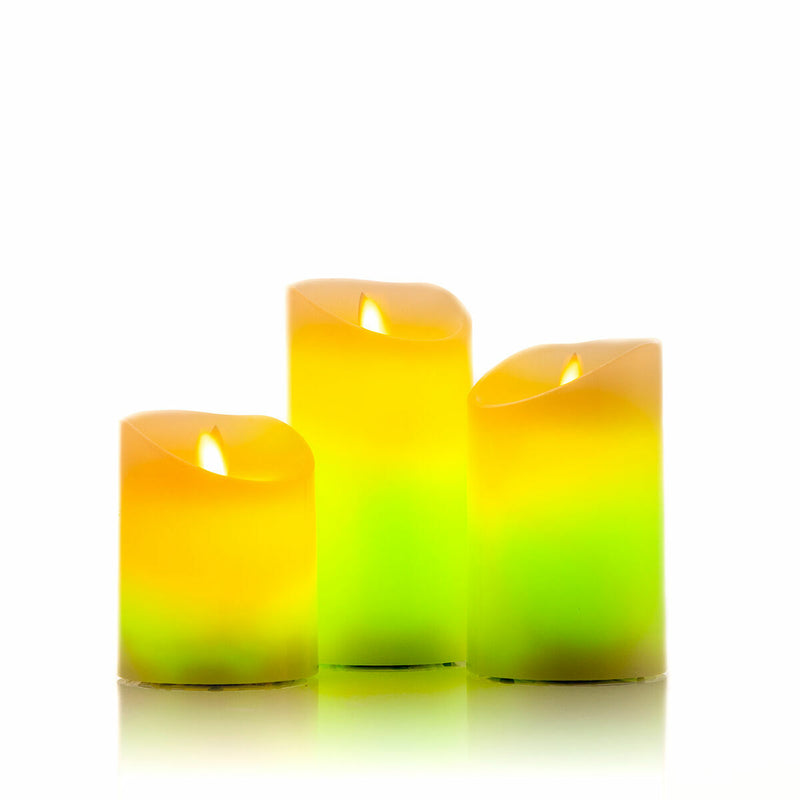 innovagoods Velas LED Multicolor Efecto Llama con Mando Lendles InnovaGoods 3 Unidades