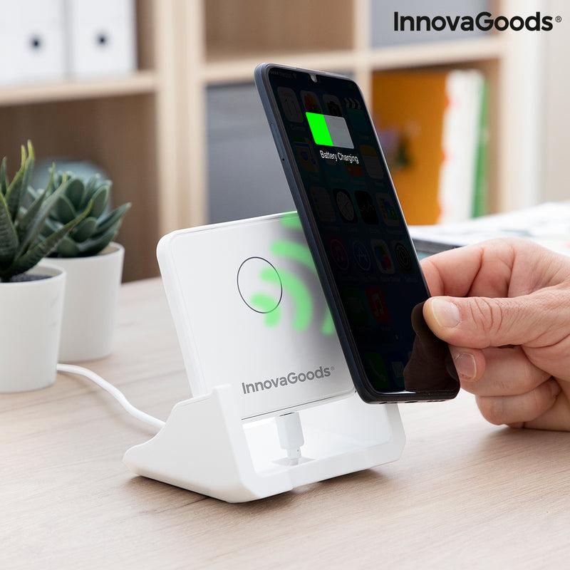 innovagoods Cargador Inalámbrico Multiposición con Soporte Pomchar InnovaGoods