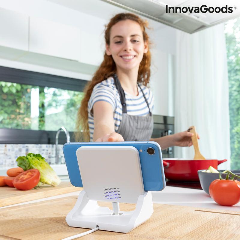 innovagoods Cargador Inalámbrico Multiposición con Soporte Pomchar InnovaGoods Precios de Black Friday