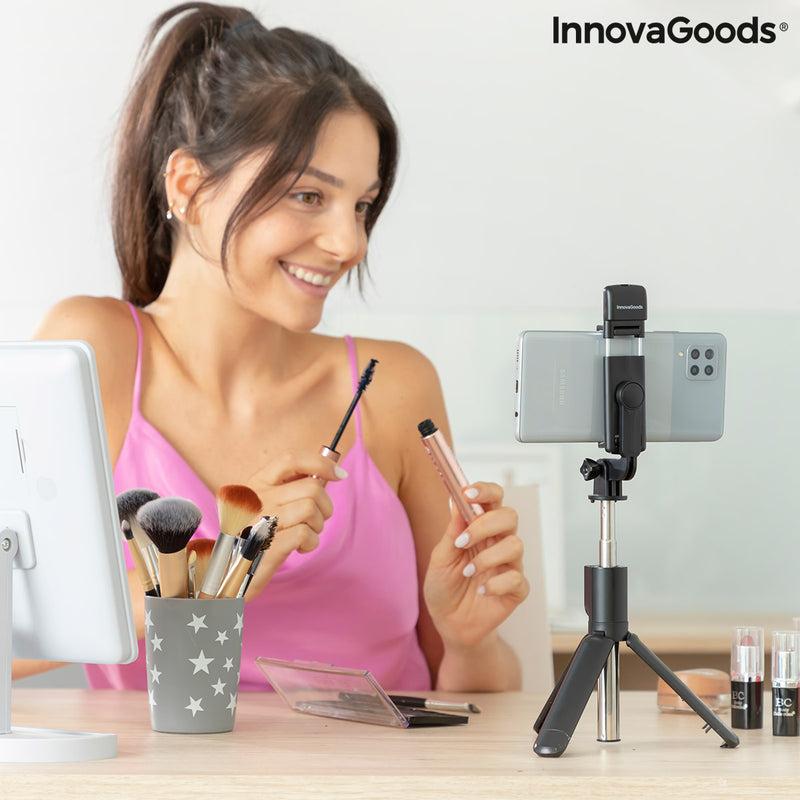 innovagoods Trípode Extensible para Móvil con LED y Mando Tridiex InnovaGoods
