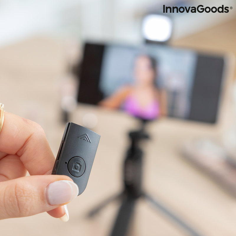 innovagoods Trípode Extensible para Móvil con LED y Mando Tridiex InnovaGoods Devoluciones gratuitas
