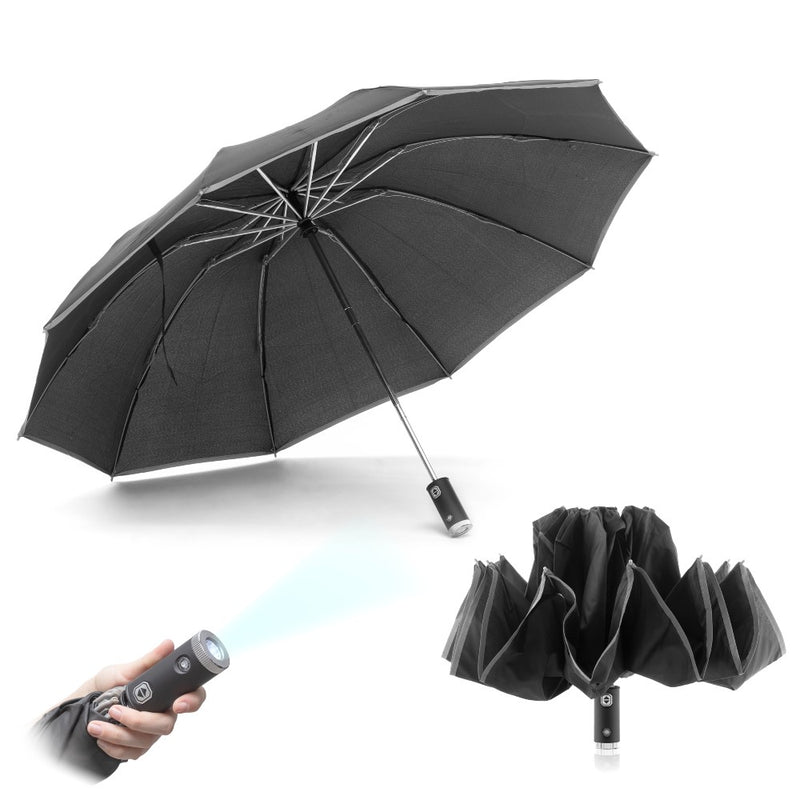 innovagoods Paraguas de Cierre Inverso Plegable con LED Folbrella InnovaGoods 2025