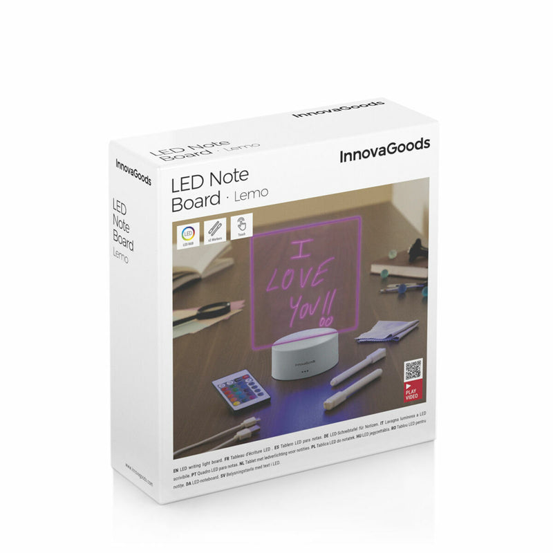 innovagoods Tablero de Notas y Mensajes LED Lemo InnovaGoods Ofertas