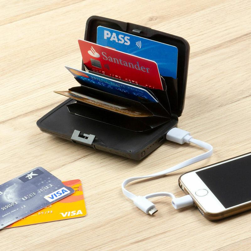 innovagoods Tarjetero con Bloqueo RFID y Power Bank Sbanket InnovaGoods Rebajas top