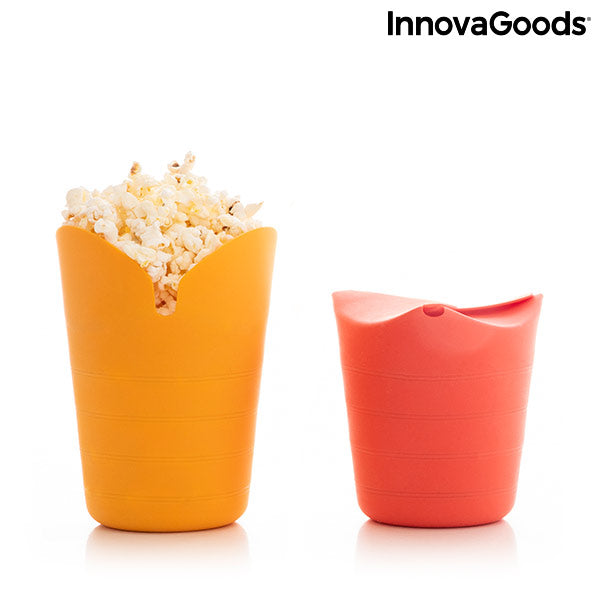 innovagoods Palomiteras de Silicona Plegables Popbox InnovaGoods (Pack de 2) Solo hoy