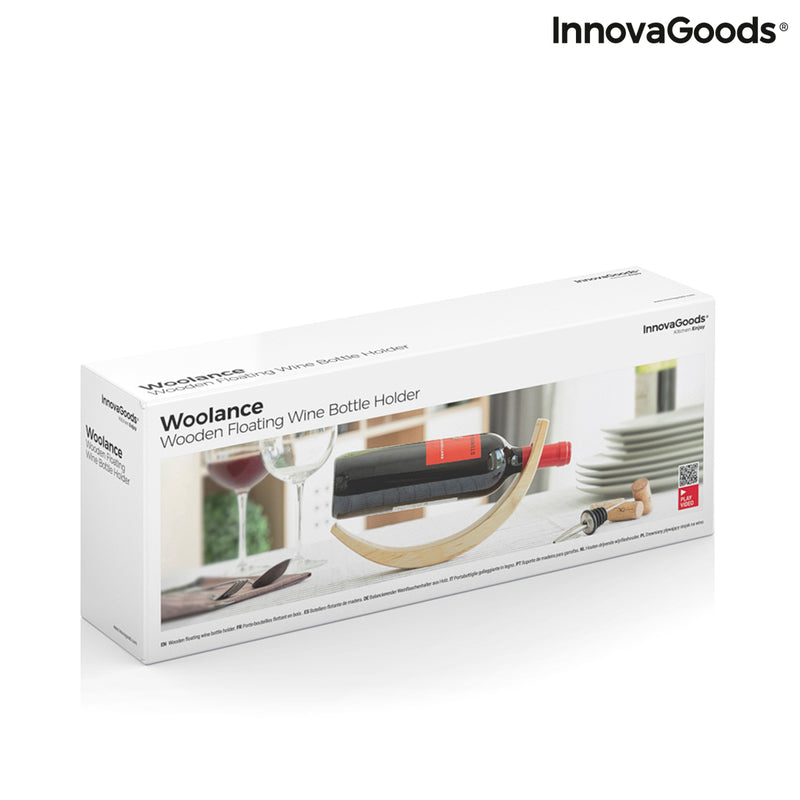 innovagoods Botellero Flotante de Madera para Vino Woolance InnovaGoods Libre de impuestos