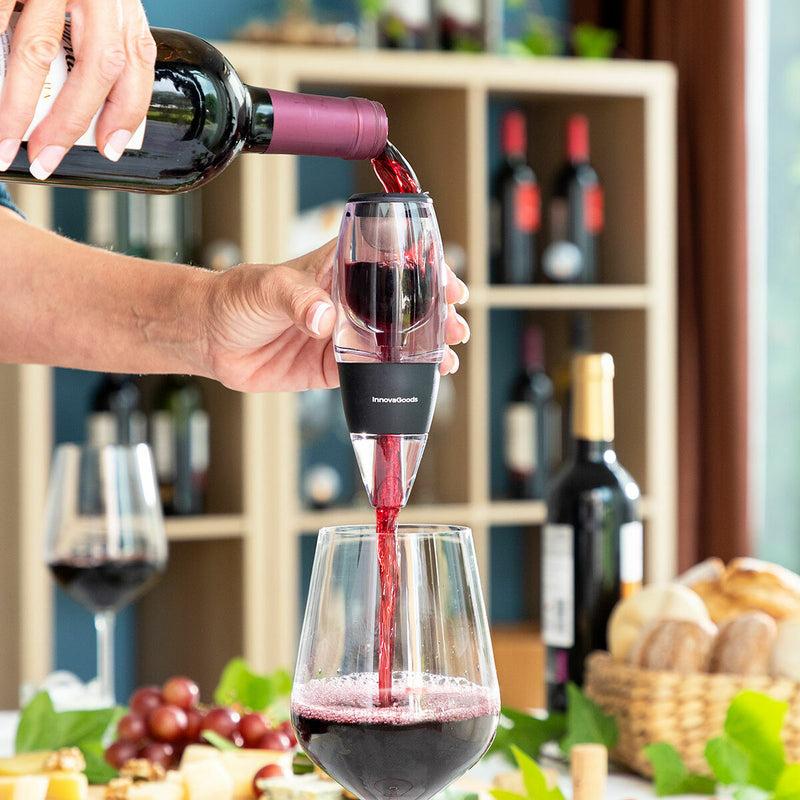 innovagoods Aireador de Vino con Filtro Soporte y Funda Wineir InnovaGoods