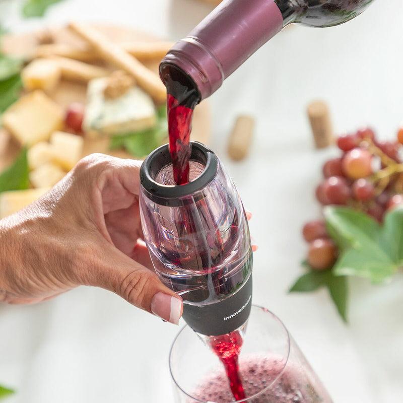 innovagoods Aireador de Vino con Filtro Soporte y Funda Wineir InnovaGoods Rebajas de fin de temporada