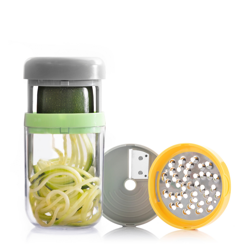 innovagoods Cortador de Verduras en Espiral y Rallador con Recetas Vigizer InnovaGoods Outlet