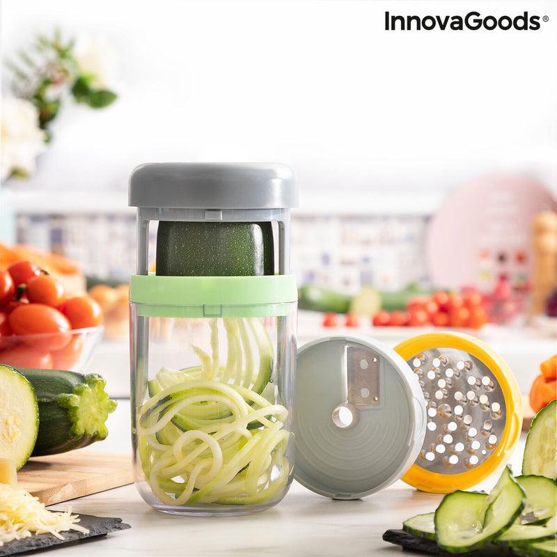 innovagoods Cortador de Verduras en Espiral y Rallador con Recetas Vigizer InnovaGoods Outlet