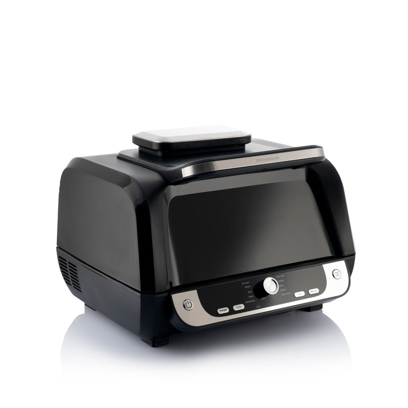 innovagoods Freidora de Aire con Grill Accesorios y Recetario InnovaGoods Air Fryer Fryinn 12-in-1 6000 Negro Acero 6 L 3400 W Rebajas top