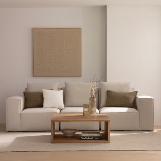 kenay home Mesa de centro cuadrada natural 90 Precio de fábrica
