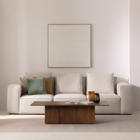 kenay home Mesa de centro rectangular natural 140 Grandes descuentos