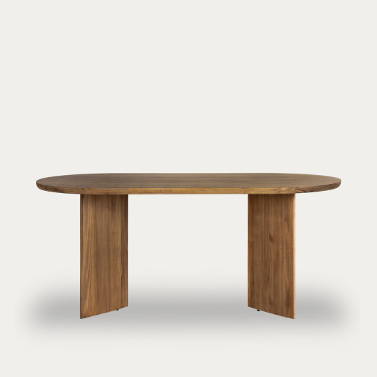 kenay home Mesa de comedor ovalada natural 180 Devoluciones gratuitas