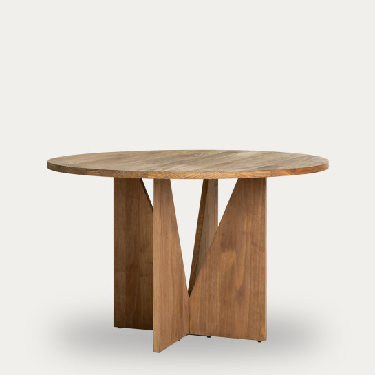 kenay home Mesa de comedor redonda natural 120 En línea