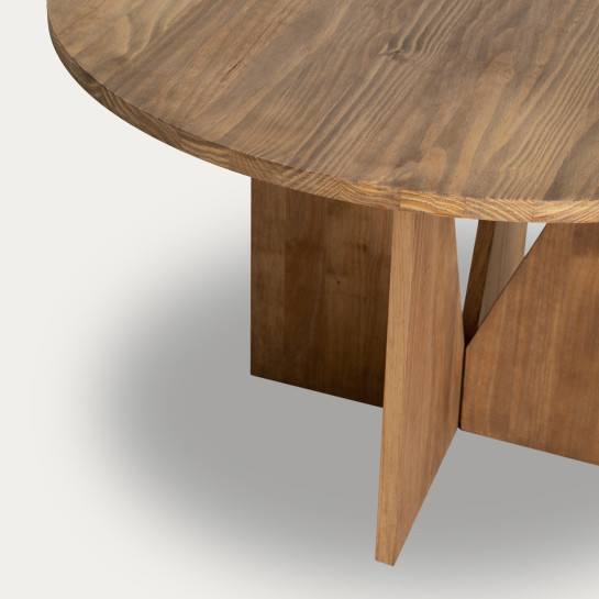 kenay home Mesa de comedor redonda natural 120 En línea