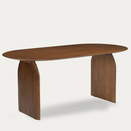 kenay home Mesa de comedor ovalada natural 180 Rebajas