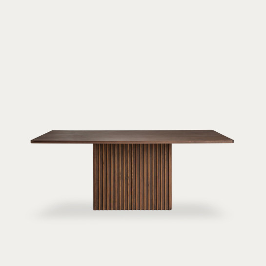 kenay home Mesa de comedor rectangular nogal 180 Venta caliente