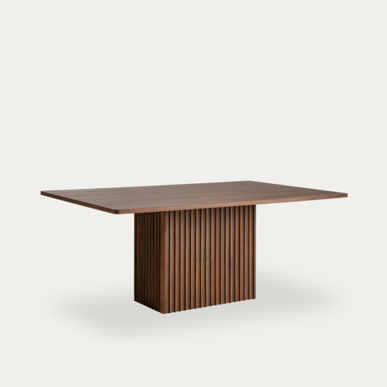 kenay home Mesa de comedor rectangular nogal 180 Venta caliente