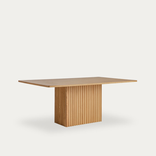 kenay home Mesa de comedor rectangular roble 180 Rebajas baratas