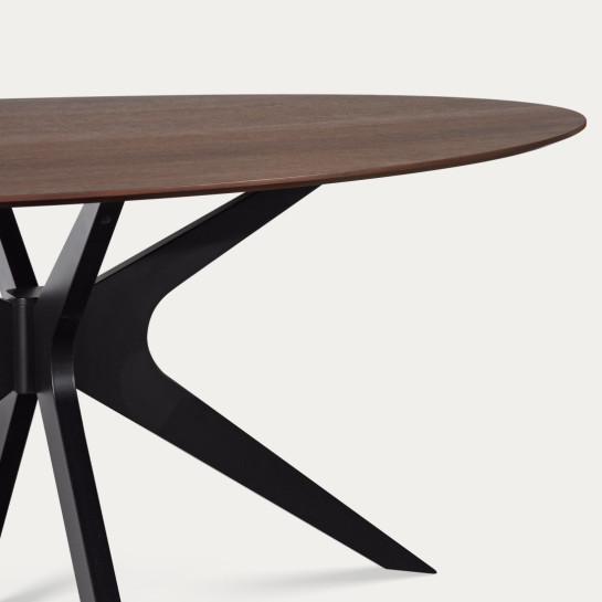 kenay home Mesa de comedor ovalada nogal 190 Descuento