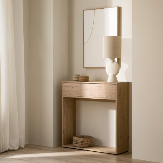 kenay home Consola natural 1 cajón Rebajas top