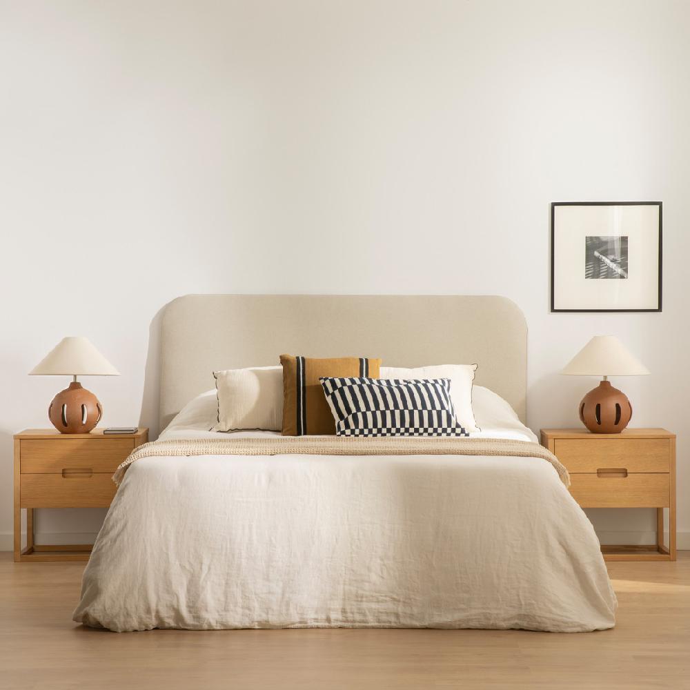 kenay home Cabecero tapizado 150/160 beige
