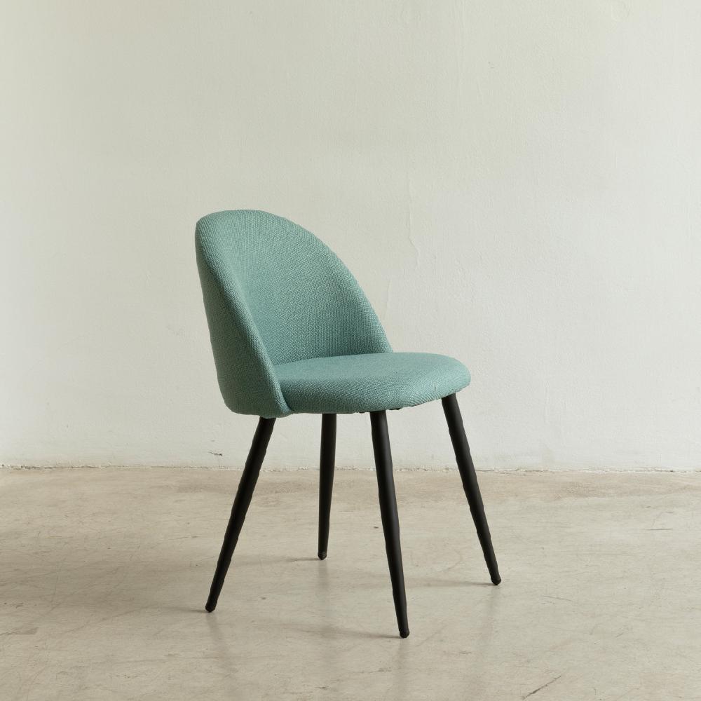 kenay home Silla tapizada menta con pata negra