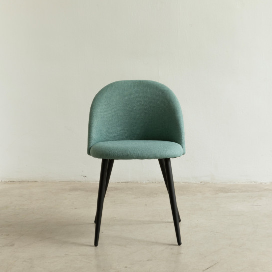 kenay home Silla tapizada menta con pata negra Solo hoy