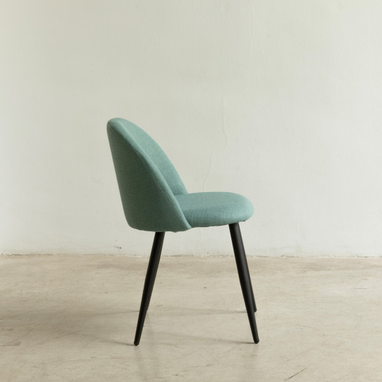 kenay home Silla tapizada menta con pata negra Solo hoy