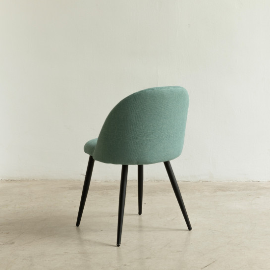 kenay home Silla tapizada menta con pata negra Solo hoy