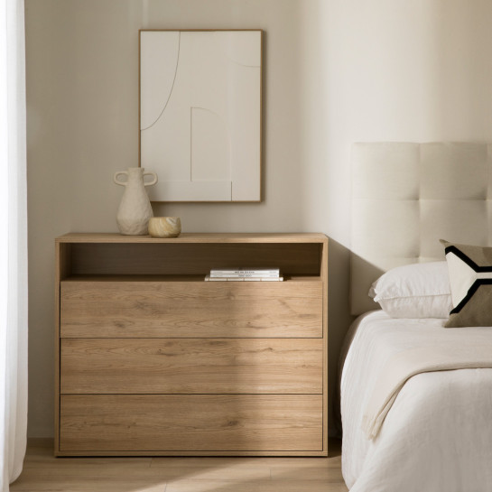 kenay home Cómoda natural 3 cajones Promoción trimestral