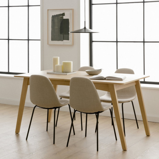 kenay home Silla tapizada beige Grandes descuentos