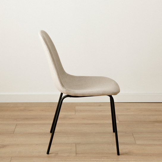 kenay home Silla tapizada beige Grandes descuentos