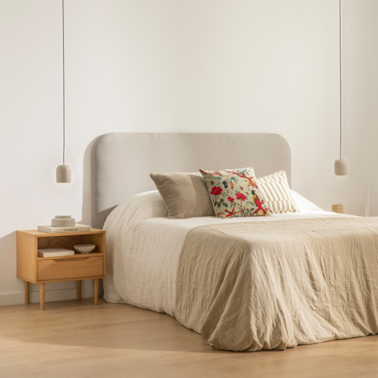 kenay home Cabecero tapizado 150/160 gris Envío internacional gratuito