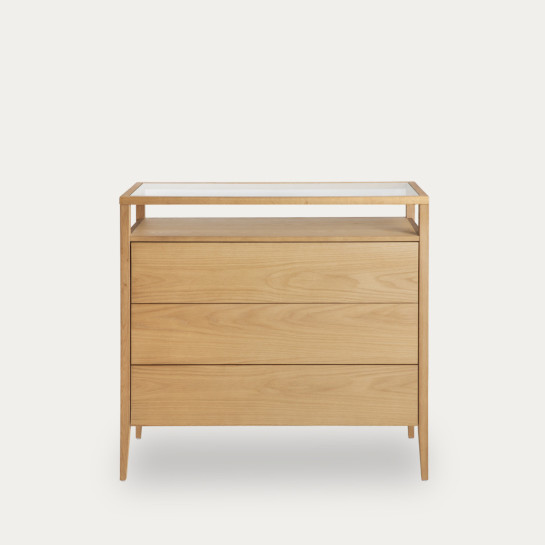 kenay home Cómoda roble 3 cajones Grandes ahorros