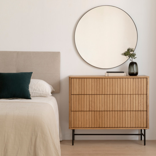 kenay home Cómoda roble 3 cajones Rebajas de fin de temporada