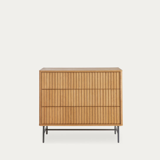 kenay home Cómoda roble 3 cajones Rebajas de fin de temporada