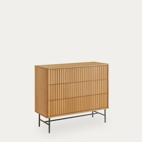 kenay home Cómoda roble 3 cajones Rebajas de fin de temporada